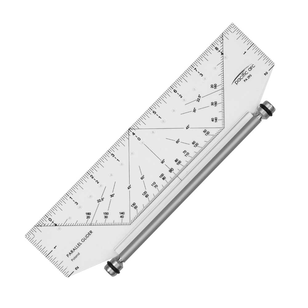 Fairgate® Eluxite Aluminum Centering Ruler – blackline supply