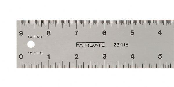 Fairgate® Eluxite Aluminum Centering Ruler – blackline supply